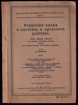 Praktická nauka o rychlém a správném počítání