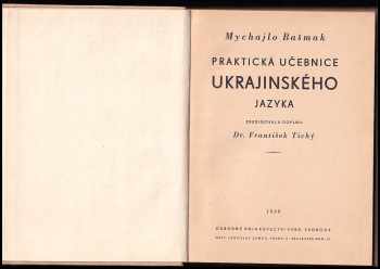 Michal Bašmak: Praktická učebnice ukrajinského jazyka