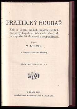 Václav Melzer: Praktický houbař