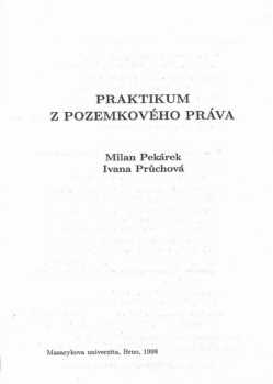 Praktikum z pozemkového práva