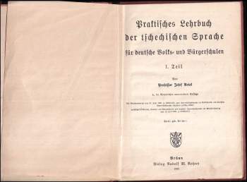 Josef Brtek: Praktisches Lehrbuch der tschechischen Sprache für deutsche Volksschulen