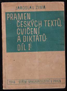 Pramen českých textů, cvičení a diktátů