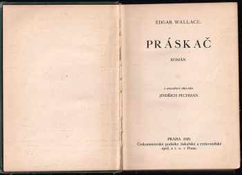 Práskač : román