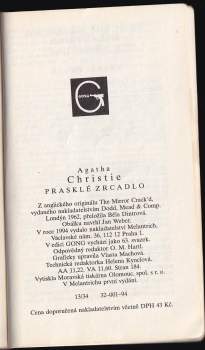 Agatha Christie: Prasklé zrcadlo