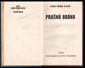 Egon Erwin Kisch: Prašná brána