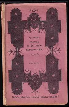 Alois Havel: Pravda o sv. Janu Nepomuckém