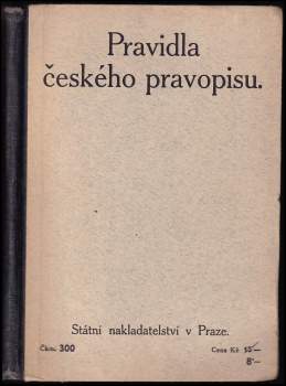 Pravidla českého pravopisu s abecedním seznamem slov a tvarů