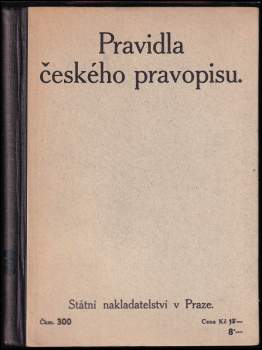Pravidla českého pravopisu s abecedním seznamem slov a tvarů