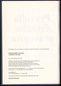 Vladimír Šaur: Pravidla českého pravopisu s výkladem mluvnice