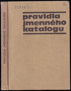 Pravidla jmenného katalogu