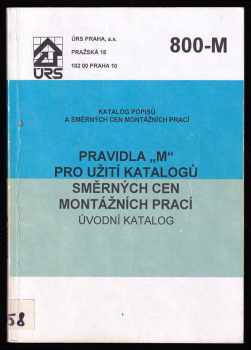 Pravidla "S" pro užití katalogů směrných cen stavebních prací