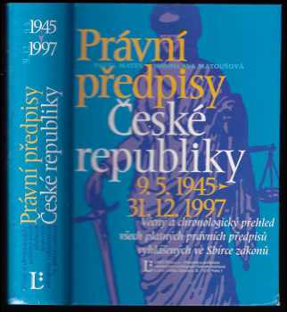 Právní předpisy České republiky 9.5.1945 - 31.12.1997