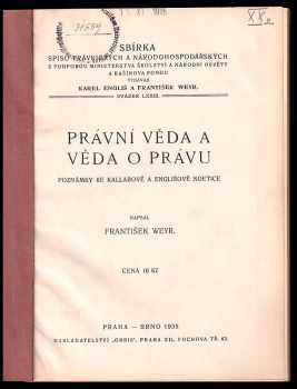 Právní věda a věda o právu