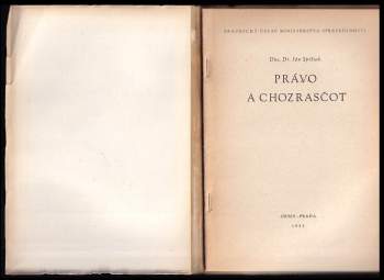 Ján Spišiak: Právo a chozrasčot