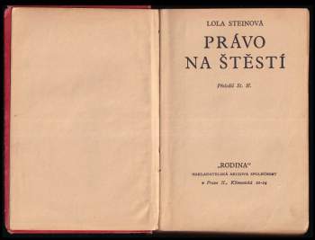 Lola Stein: Právo na štěstí