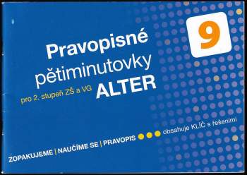 Jana Hrdličková: Pravopisné pětiminutovky