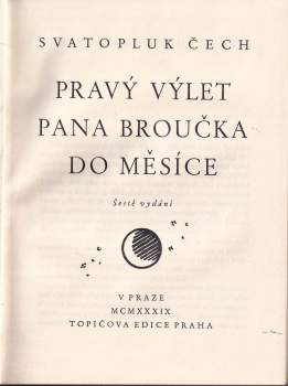 Svatopluk Čech: Pravý výlet pana Broučka do měsíce