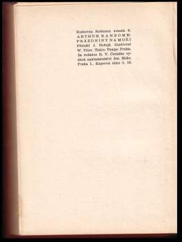 Arthur Ransome: Prázdniny na moři