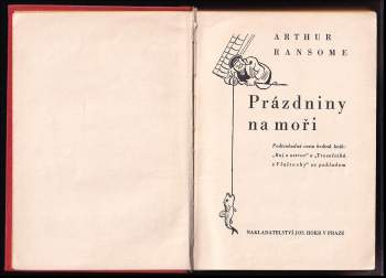 Arthur Ransome: Prázdniny na moři