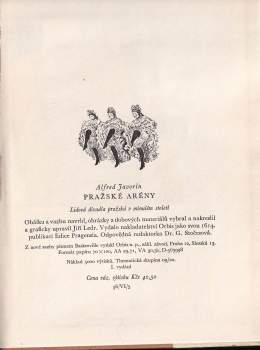 Alfred Javorín: Pražské arény