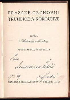 Antonín Novotný: Pražské cechovní truhlice a korouhve