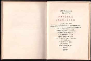 Jiří Karásek ze Lvovic: Pražské Jezulátko