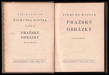 Zikmund Winter: Pražské obrázky