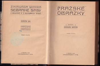 Zikmund Winter: Pražské obrázky