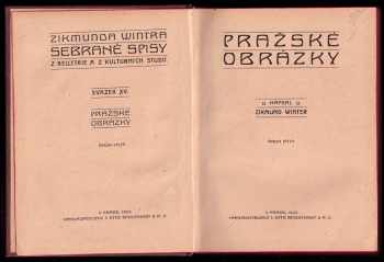 Zikmund Winter: Pražské obrázky