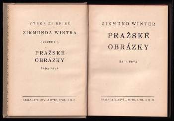 Zikmund Winter: Pražské obrázky