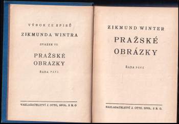 Zikmund Winter: Pražské obrázky