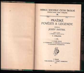 Josef Svátek: Pražské pověsti a legendy