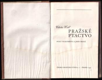 Veleslav Wahl: Pražské ptactvo