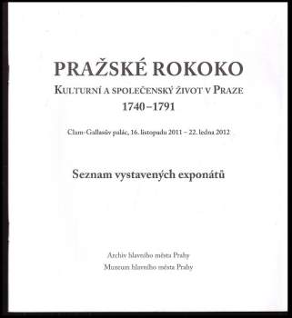 Pavla Státníková: Pražské rokoko
