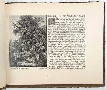 Zdeněk Wirth: Pražské zahrady