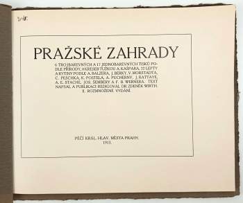 Zdeněk Wirth: Pražské zahrady