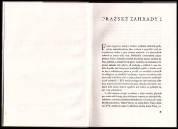 Zdeněk Wirth: Pražské zahrady