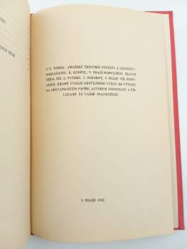 Vratislav Václav Tomek: Pražské židovské pověsti a legendy