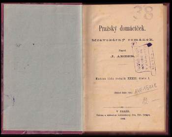 Jakub Arbes: Pražský domácíček