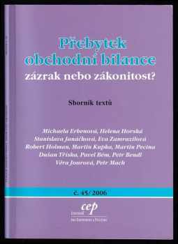 Přebytek obchodní bilance - zázrak, nebo zákonitost?