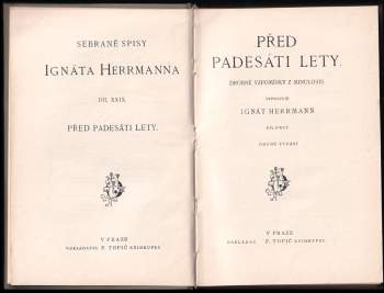 Ignát Herrmann: Před padesáti lety