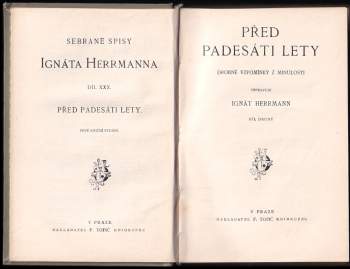 Ignát Herrmann: Před padesáti lety