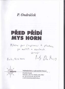 Petr Ondráček: Před přídí mys Horn