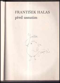 František Halas: Před usnutím