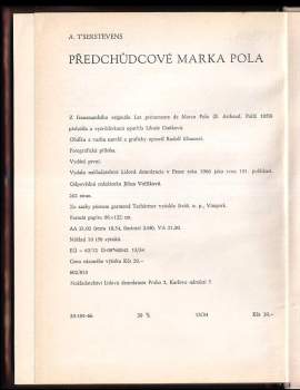 Albert T'Serstevens: Předchůdcové Marka Pola