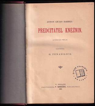 Anton Giulio Barrili: Předčitatel kněžnin