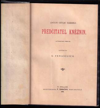 Anton Giulio Barrili: Předčitatel kněžnin