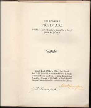 Jiří Konůpek: Předjaří