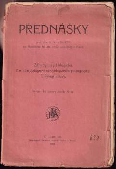 Přednášky na filosofické fakultě české university v Praze
