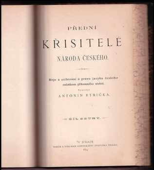 Antonín Rybička: Přední křísitelé národa českého